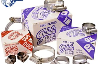 Genuine Jubilee Hose Clips Clamps Worm Drive Stainless Steel Mild Steel Zinc