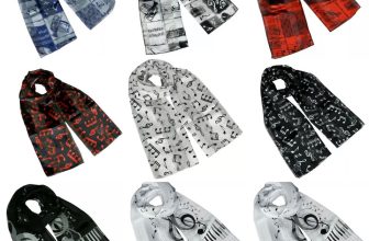 Musical Notes Instruments Piano Shiny Silky Satin Soft Scarf Shawl Wrap