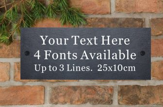 Personalised Plaque Natural Slate House Sign Garden Sign Door Number Home Decor