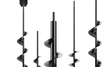 Planting Auger Spiral Hole Drill Bit Garden Soil Yard Earth Bulb Hole Digger UK