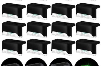 4-16 PCS Solar LED Deck Lights Path Garden Patio Pathway Stairs Step Fence Lamp