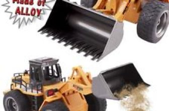 Remote Control Die Cast 1:18 Scale Loader Construction Truck Bulldozer Kids Toys