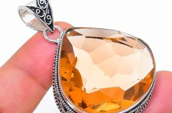 Morganite Vintage Style Gemstone Handmade Anniversary Gift Jewelry Pendant 2.10″