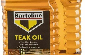Bartoline Teak Oil Garden Wood Sealer Furniture Nourishes & Protects 1L 2L 4L 6L