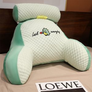 Bed Reading Lumbar Pillow Back Support Arm Seat Cushion Rest Lumbar Lounger Pads