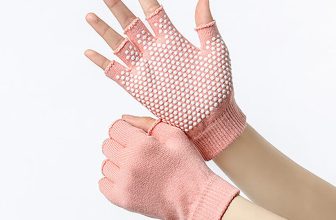 Women Non-slip Yoga Gloves Breathable Fitness Pilates Half Finger Glove Sport