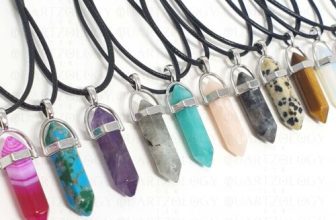 Natural Quartz Chakra Crystal Healing Point Cut Gemstone Pendant Reiki Necklace
