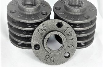 FLOOR FLANGES CAST IRON BSP PIPE FITTINGS, 1/2″ , THREADED PIPE – STEAM PUNK-