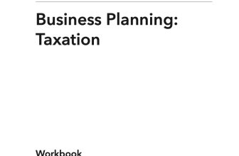 Online Business Planning Taxation ACA Professional Level ICAEW Workbook 2025