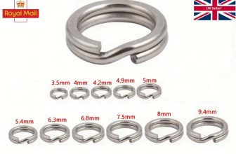 Fishing Split Rings Strong Stainless Steel Sea Rig Links Small Large Attach Hook