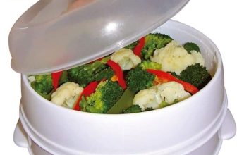 2 Tier Microwave Vegetable Steamer Healthy Eating. Ideal For Fish, Rice, Veg
