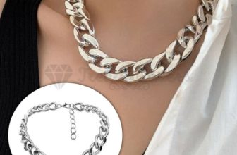 Lightweight Hip Hop Punk Silver Chunky Curb Chain Link 18ct Gold Plated Necklace
