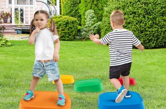 5Pcs Non-Slip Toddler River Stone Set Indoor & Outdoor Sensory Toy-Colorful