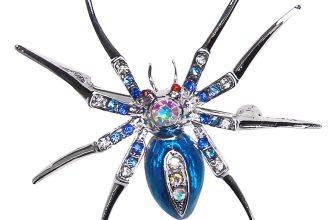 Vintage Rhines Spider Animal Long Leg Crystal Brooch Party Pin Jewelry Gift