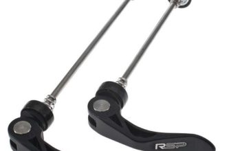 RSP Black Alloy Rear 135mm & 100mm Front Set QR Bike Wheel Skewer Set
