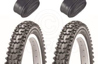2 Bicycle Tyres Bike Tires – Mountain Bike – 24 x 1.95 – With Schrader Tubes