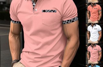 Men’s Colorblock Business T-Shirt Casual Short Sleeve Shirt Patchwork Tee Tops