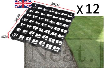 12 x Gravel/Grass Grid Paver Base Greenhouse Deck Path Turf Lawn Shed Garden