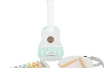 small foot 11685 Music Set Pastell, set of three musical instruments with sheet