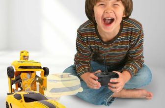 Kids RC Toy Car Transformer Robot Rechargeable Large Bumble Bee Birthday Gift