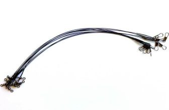 10 LURE WIRE TRACES spinning pike fishing swivel zander