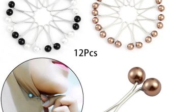Brooch Pins U-shaped Brooch Hijab Scarf Pearl Safety Pin weater Shawl Clips