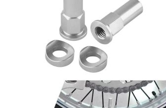 Bike It Motocross MX Enduro Rim Lock Nut Kit Silver – 2 Pieces