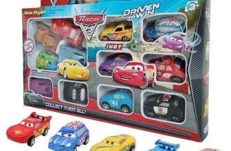12Pcs Disney Pixar Cars Lightning McQueen Jackson Storm Mater PVC Model Car Toy