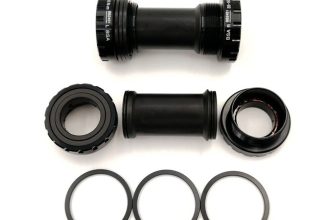 Lightweight Crank Axis for MTB Bike Aluminum Bottom Bracket 68 73mm Axis (Red)