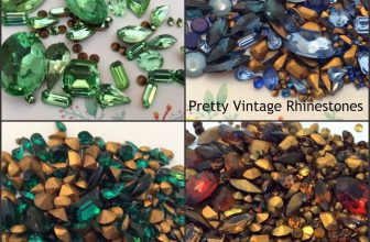 60 Vintage Rhinestones jewellery repair/craft mixed shape Foiled Colour Options