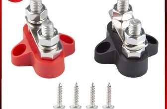 2Pcs Terminal Block Single/ Dual Studs 48V Terminal Stud M8 for Car Boat Marine