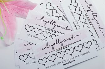 Business loyalty cards 40,50 or 100 pack personalise reward white card 180gsm