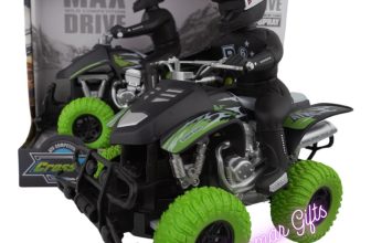 ATV Quad Bike Radio Remote Control RC GREEN Car with Boy Figure (NEW BOXED)