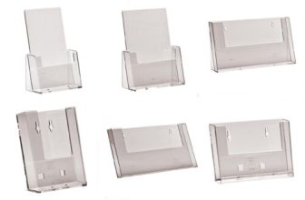 Leaflet Holders A6 DL A5 A4 Counter Stands Wall Displays Flyer Menu Dispensers