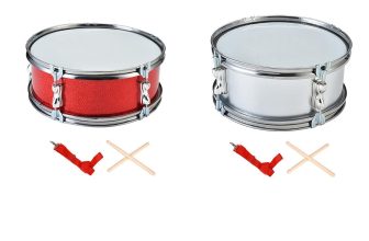 11″ Snare Drum with Gloves Lightweight Musical Instruments