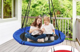 100cm Giant Nest Web Rope Hanging Tree Kids Swing Seat Round Backyard Playground