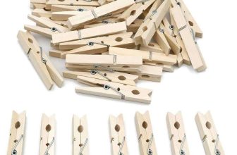 72 Washing Line Airer Rotary Garden Dry Laundry Solid Wooden Clothes Pegs Clips