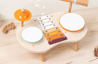 Wooden Musical Instruments Toys Drum Wooden Xylophone Drum Set  Toddlers