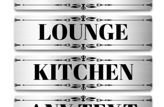 Door Sign Room Home Custom Text Kitchen Bathroom Bedroom Lounge Offices Business