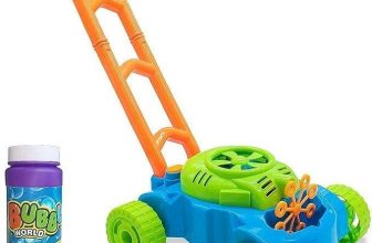 Bubble Machine/Lawn Mower – Battery Operated Garden Toy for Kids, Children
