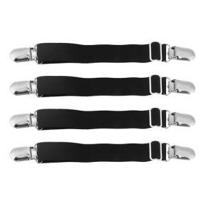 4X Bed Sheet Holder Clips Buckle Tight Easy Installation with Strips UK