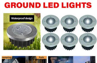 LED Solar Powered Ground Lights Floor Decking Outdoor Garden Lawn Path Lamp 1-12