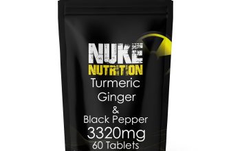 Turmeric 3320mg + Ginger + Black Pepper Capsules 60 Tablets