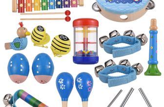 Wooden Percussion Instruments Set Musical for Birthday Gift w/Storage Bag R D5I3