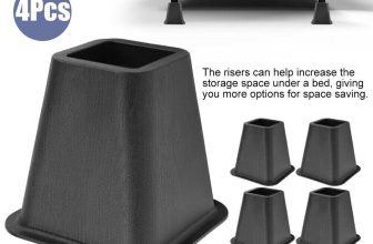 4X Furniture Risers Heavy Duty 4” Bed Table Sofa Chair Riser Feet Lift Stand UK