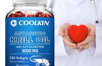 Antarctic Krill Oil 3000mg – Omega-3 EPA,DHA,Astaxanthin-Heart and Brain Health