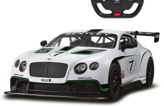 Rastar RC Bentley Continental GT3 Kids Toy Car wit Remote White 70600 1:14 Scale