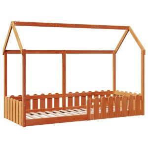 Kids’ House Bed Frame Home Bedstead Children Bed Base Solid Wood Pine vidaXL