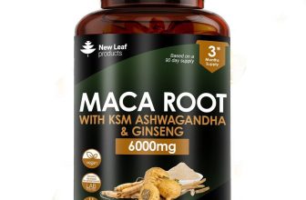 Maca Root With KSM Ashwagandha, Panax Ginseng & Black Pepper – 6000mg Capsules