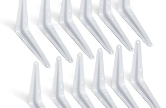 Metal Shelf Bracket White Support London Mount Style Strong Metal Fix All Sizes